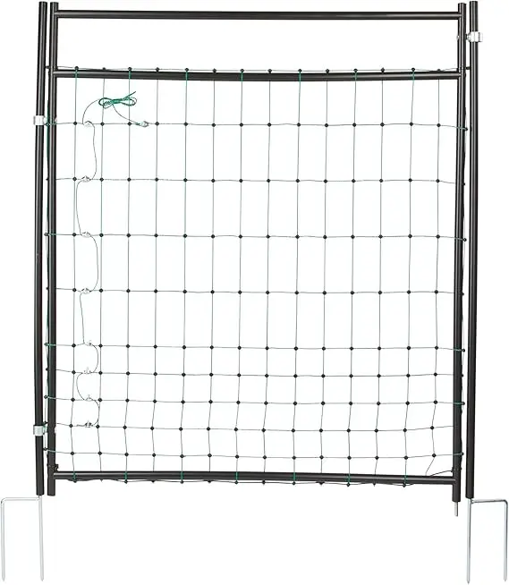 Porte pour Parc à Poule PoultryNet vert double pointe non electrifiable
