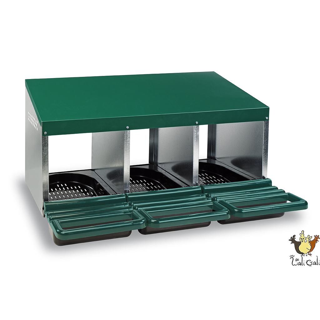 Nid Pondoir 3 Compartiments Fond Plastique
