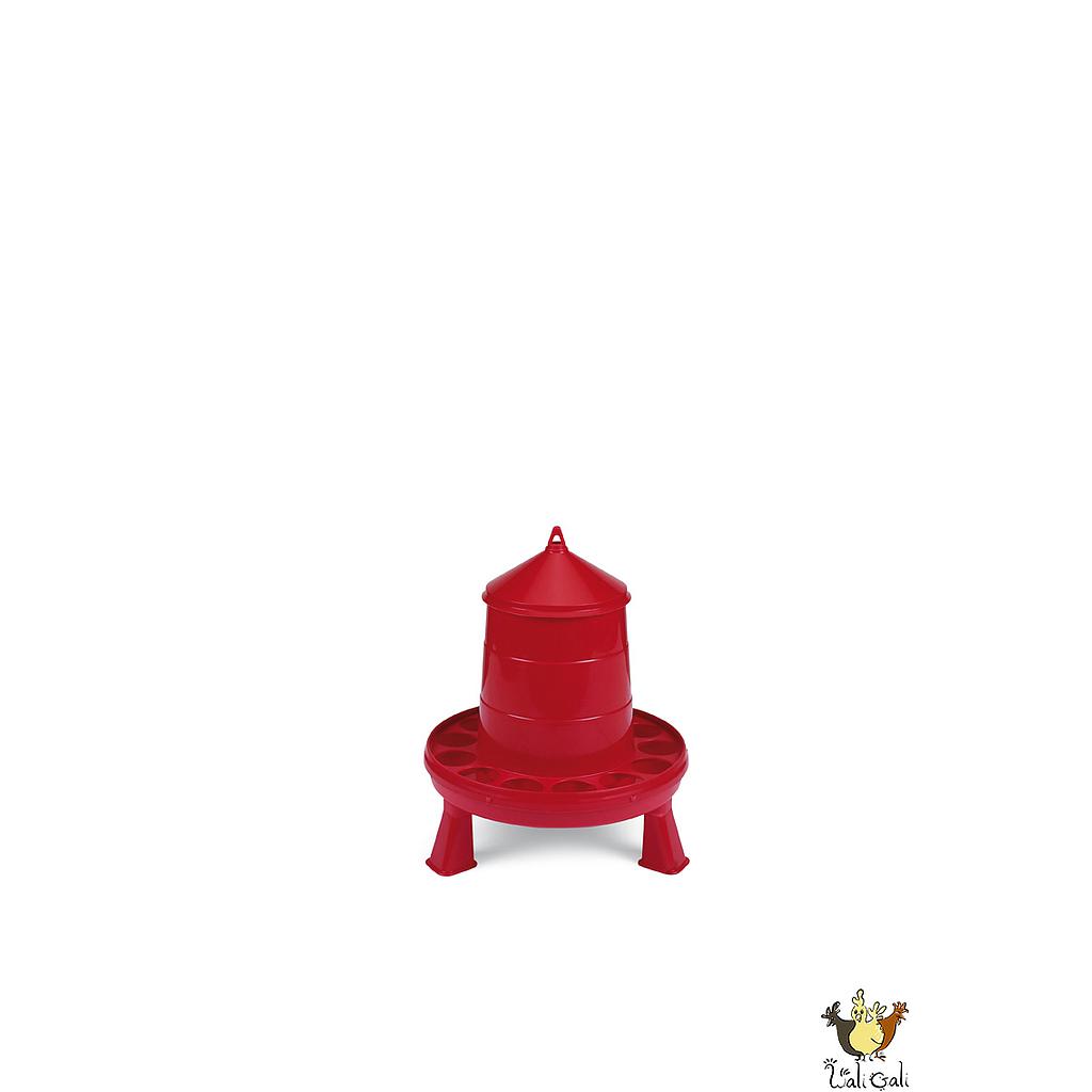 Trémie Plastique Volailles 2 Kg. Avec Pieds