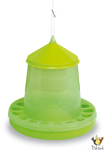 Trémie Plastique Volailles 4 Kg. (Vert)