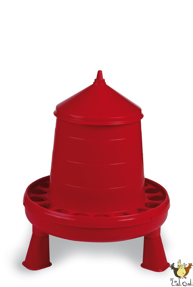 Trémie Plastique Volailles 4 Kg. Avec Pieds 