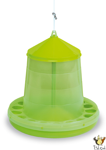 Trémie Plastique Volailles 8 Kg. (Vert)