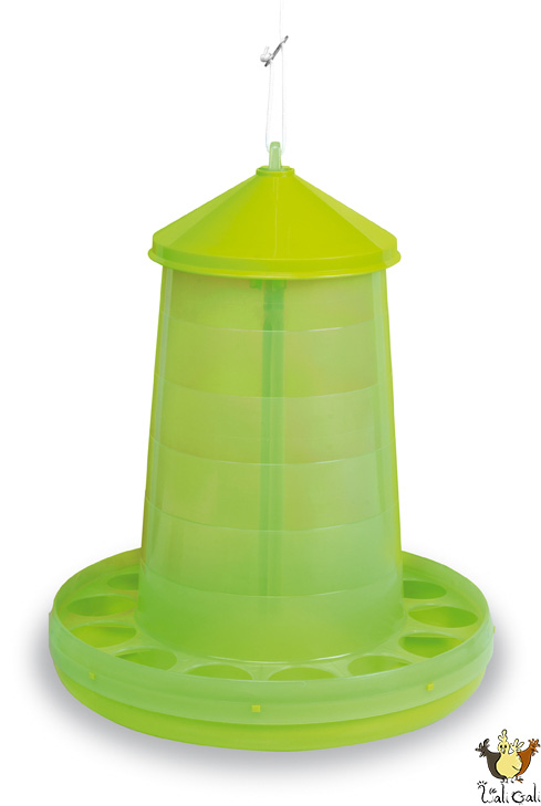 Trémie Plastique Volailles 16 Kg. (Vert)