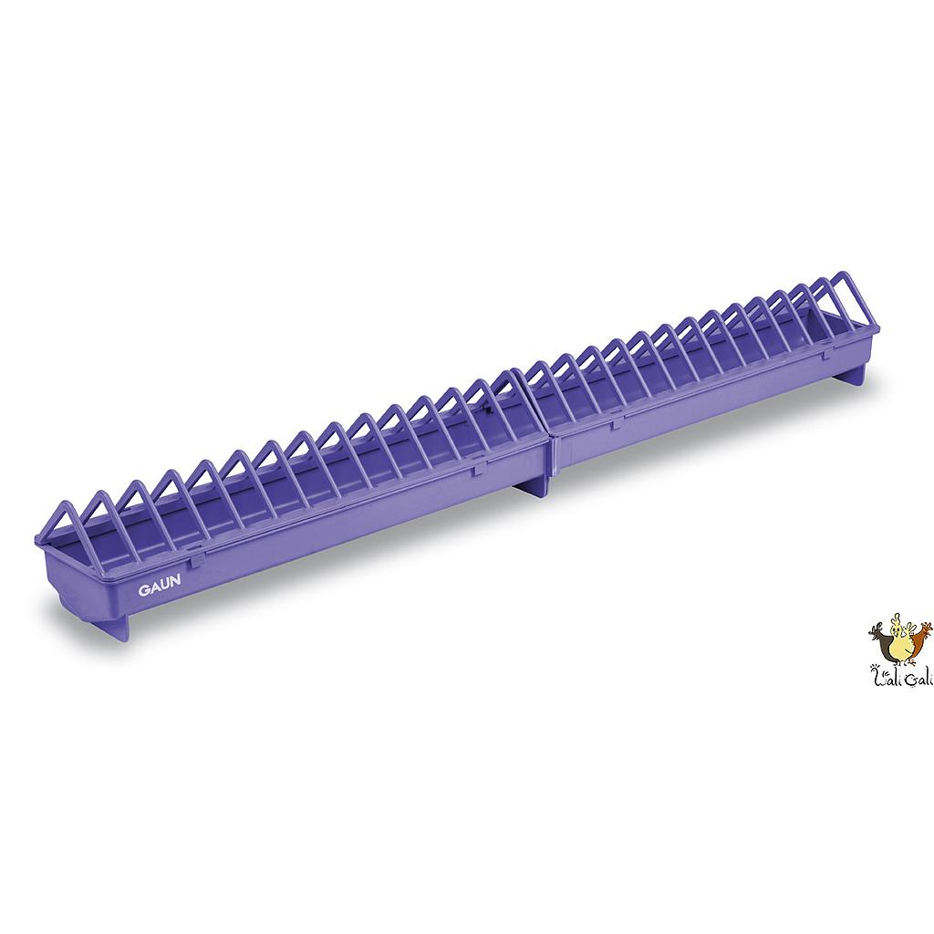 Mangeoire Poussins Plastique 1 Mt. G/E (Violet)