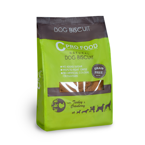 C pro Food Dog Biscuit Turkey & Cranberry  (grain free) - 400 g