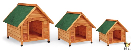 [G-71240] Niche En Bois Toit En Pente Grande