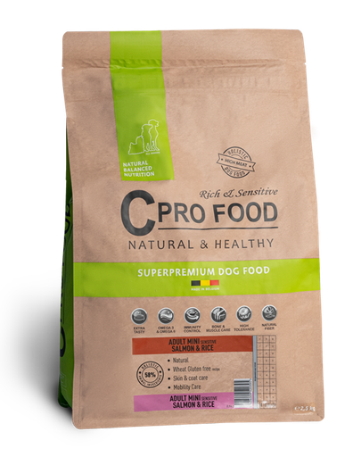 C pro Food Adult Mini Sensitive Salmon & Rice - 2,5 kg (copie) (copie)