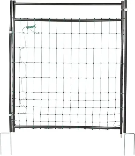 Porte pour Parc à Poule PoultryNet vert double pointe non electrifiable