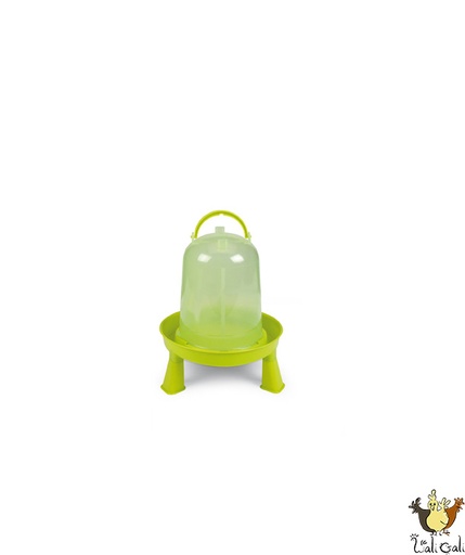 [G-10938] Abreuvoir Volailles Eco 3 L. (Vert) Avec Pieds